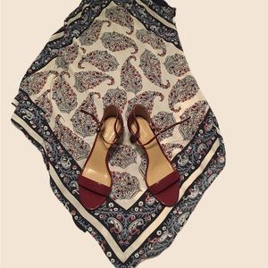 Blue red white dress